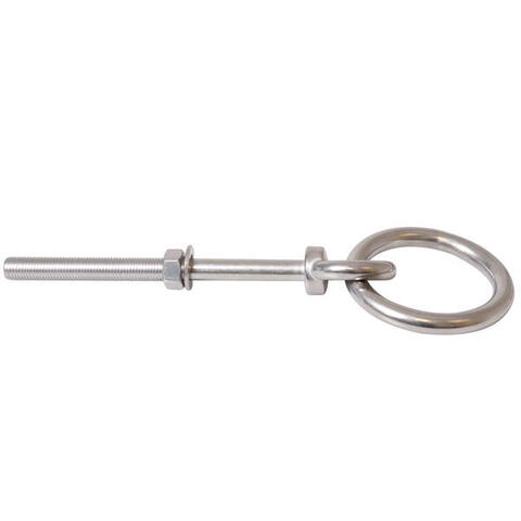 Fortøjningsbolt med ring, ø16mm 260mm lang aisi 316
