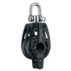 Harken - Black Magic Air blok 45 mm dobbelt, hunsvot