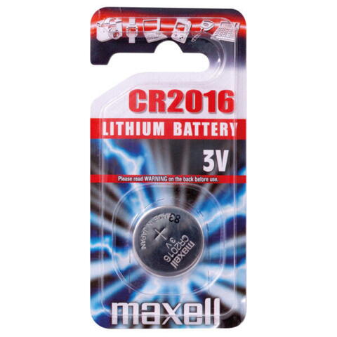 Maxell lithium cr2016 batteri - 1stk