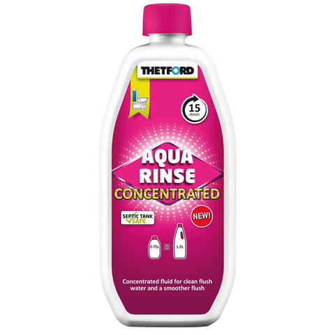Toiletvæske/skyl thetford aqua rinse red concentr. 0,75 l dk