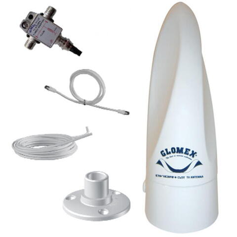 Glomex vt300 tv antenne compact avior med kabel og beslag
