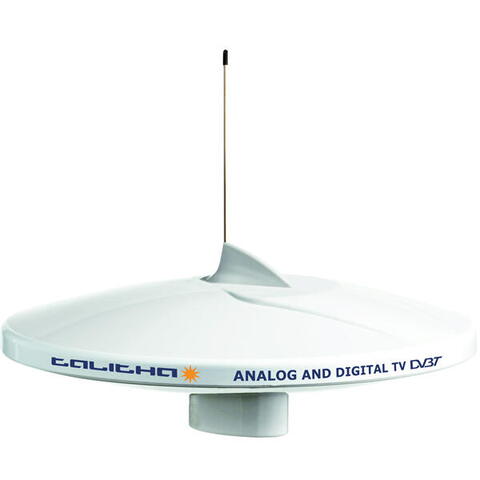 Glomex v9125agcu/dab tv antenne med dab ø25cm, 20m kabel