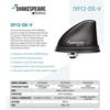 Shakespeare SH5912 Dorsal lavprofil VHF antenne