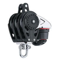 Harken Carbo Blok 75 mm tripel, svirvel, hunsvot,