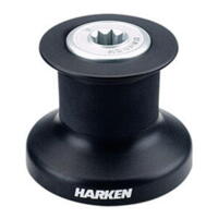 Harken - Skødespil 8  1-Gear - sort alu