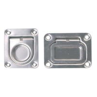 Dørkring med fjeder 66x56mm dybde 12mm RF stål