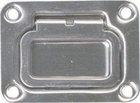 Dørkring med fjeder 75x57mm dybde 13mm RF stål