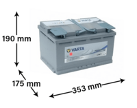 VARTA LA95 - 12V 95Ah (Dual Purpose AGM)