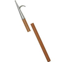 Bådshage lakeret træ Ø30mm bådshagespids RF 260cm