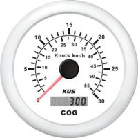 Kus gps speed 0-30knob, hvid 12/24V Ø85
