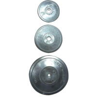 Tecnoseal Zink tallerken anode sæt Ø130mm 1030g