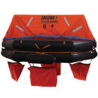 Lalizas solas redningsflåde pack b 8 personer rund container